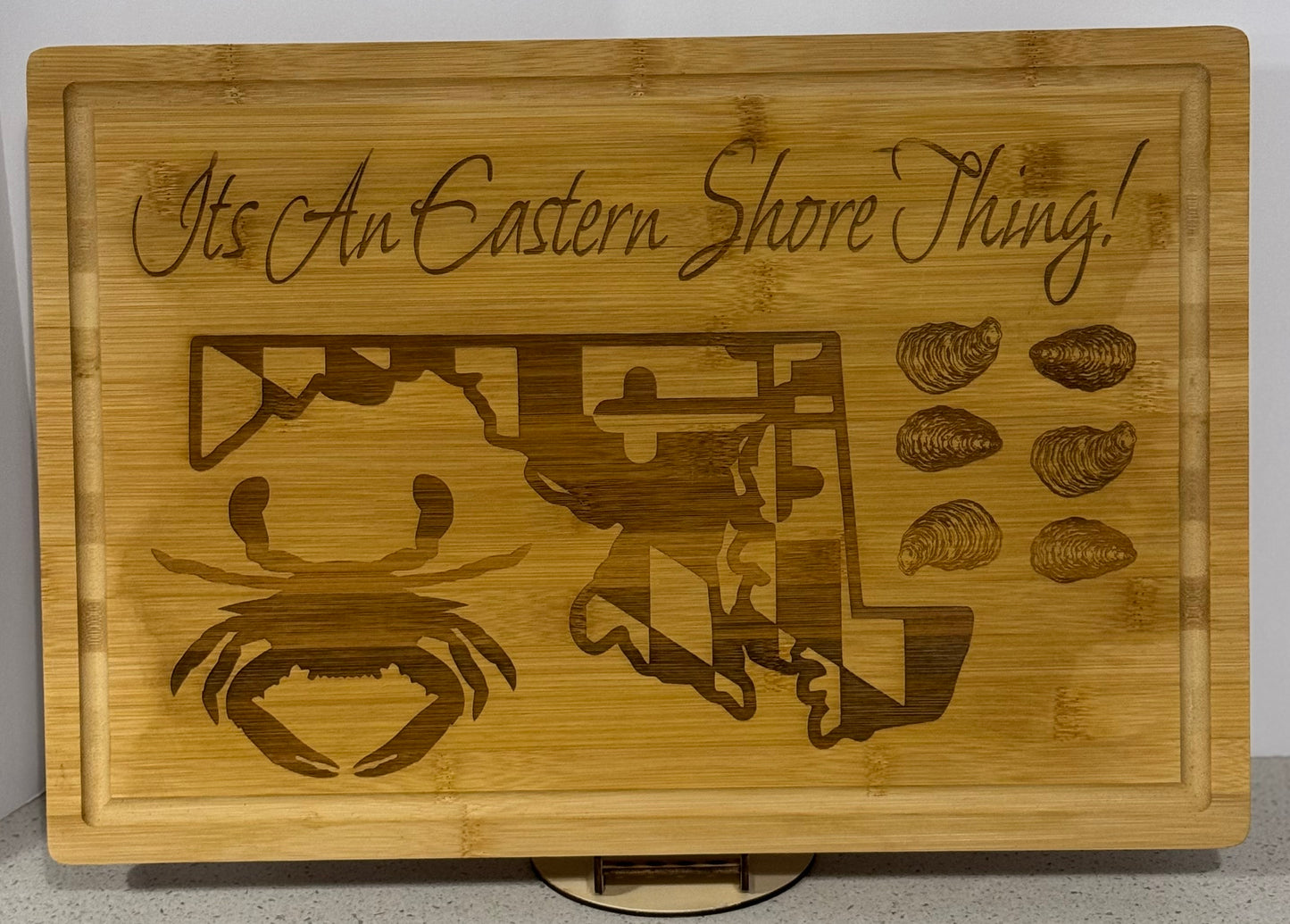 Laser engraved 18in cutting board